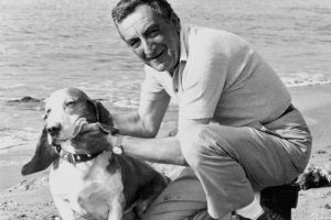 Mario Bava con il suo cane