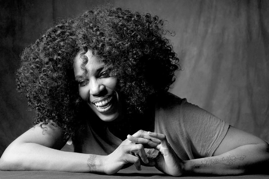 Macy Gray bianco e nero