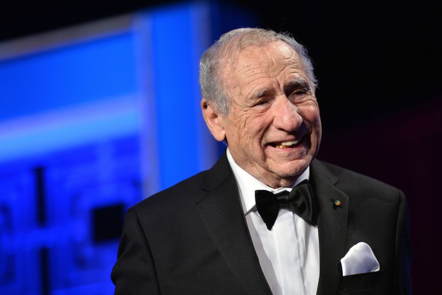 Mel Brooks sorriso