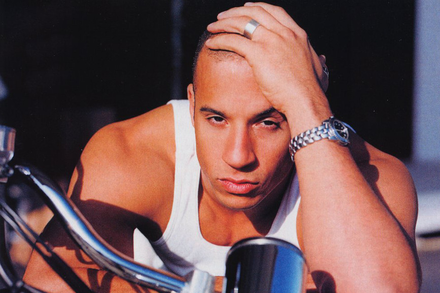 Vin Diesel canottiera bianca