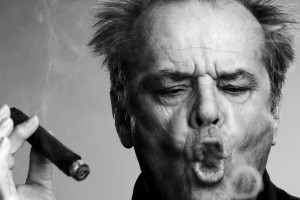 Jack Nicholson con un sigaro