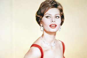 Sophia Loren vestito rosso
