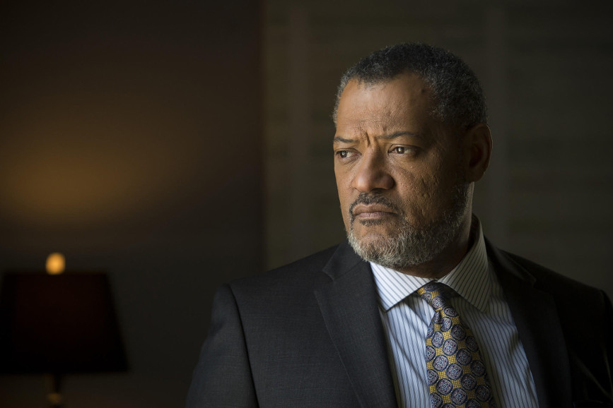 Laurence Fishburne giacca e cravatta