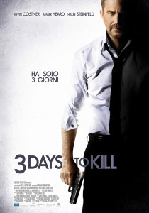 3 days to kill locandina