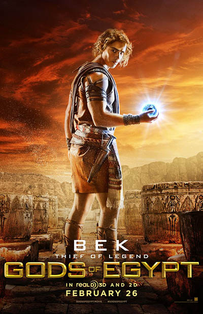 Gods Of Egypt Poster Bek Brenton Thwaites