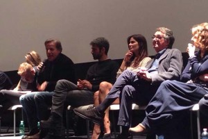 Parte del cast di "Natale ai Caraibi - Il film di Natale" nel corso della conferenza stampa a Roma