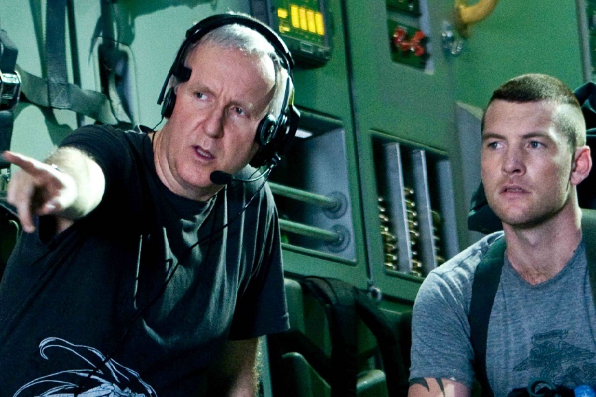 James Cameron sul set di Avatar