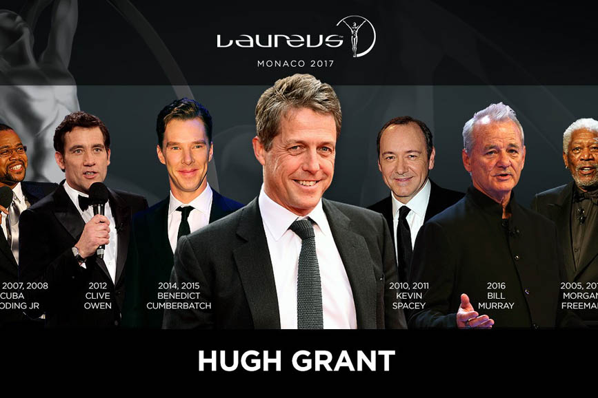 Hugh Grant: sarà lui a presentare i Laureus Awards