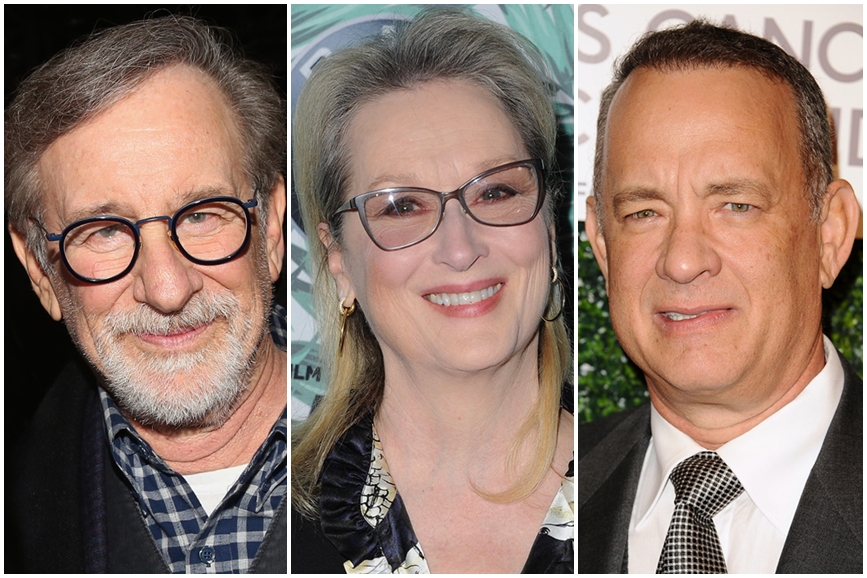 Steven Spielberg, Maryl Streep, Tom Hanks, The Post