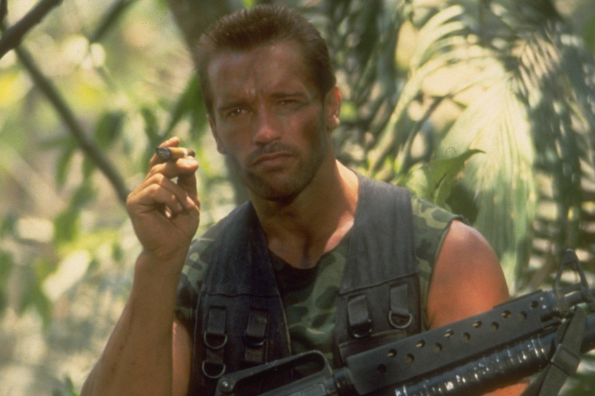 Arnold Schwarzenegger - scena film Predator