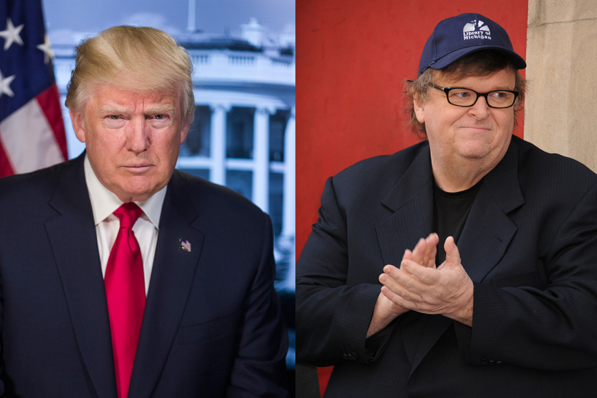 Michael Moore e Donald Trump