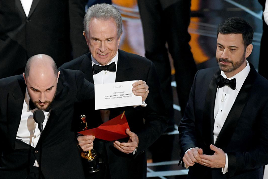 Gaffe degli Oscar 2017