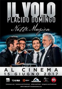 Il Volo con Plácido Domingo - Notte magica al cinema Locandina