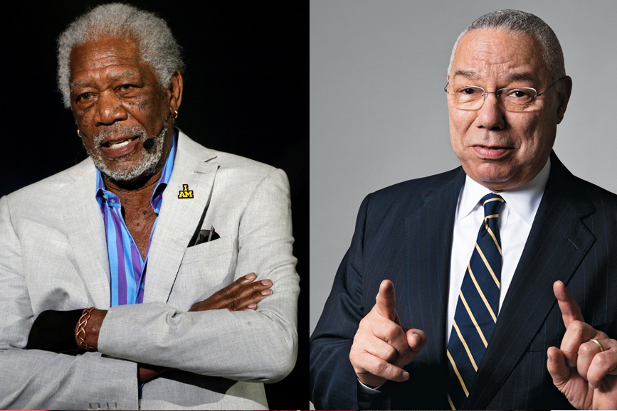 Morgan Freeman Colin Powell