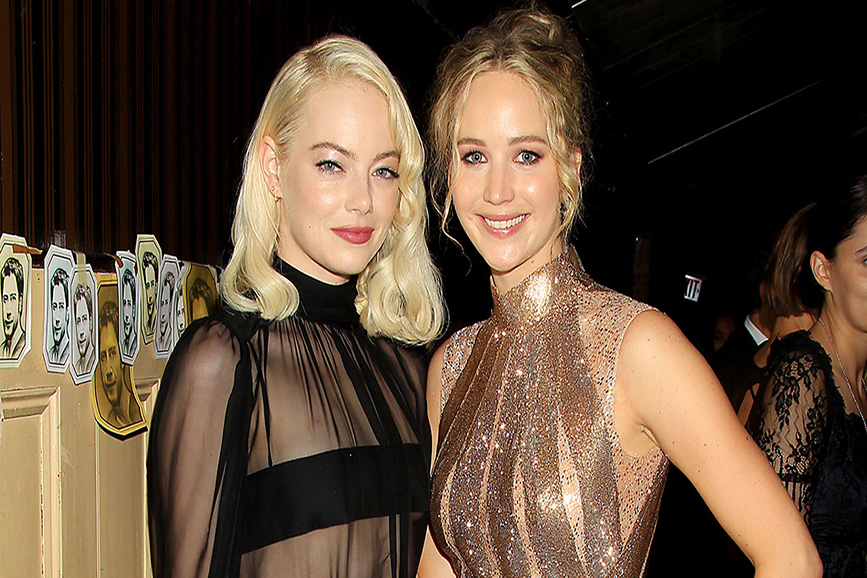 Jennifer Lawrence E Emma Stone