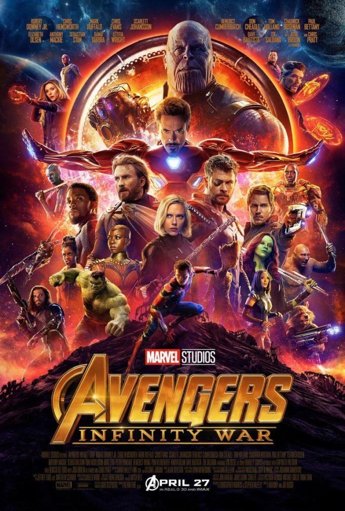 "Avengers: Infinity war" Locandina