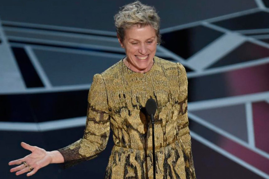 Frances McDormand discorso Oscar 2018