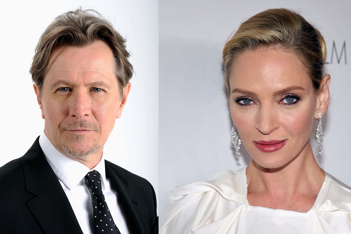 Uma Thurman e Gary Oldman in Inghilterra per Apple tv+