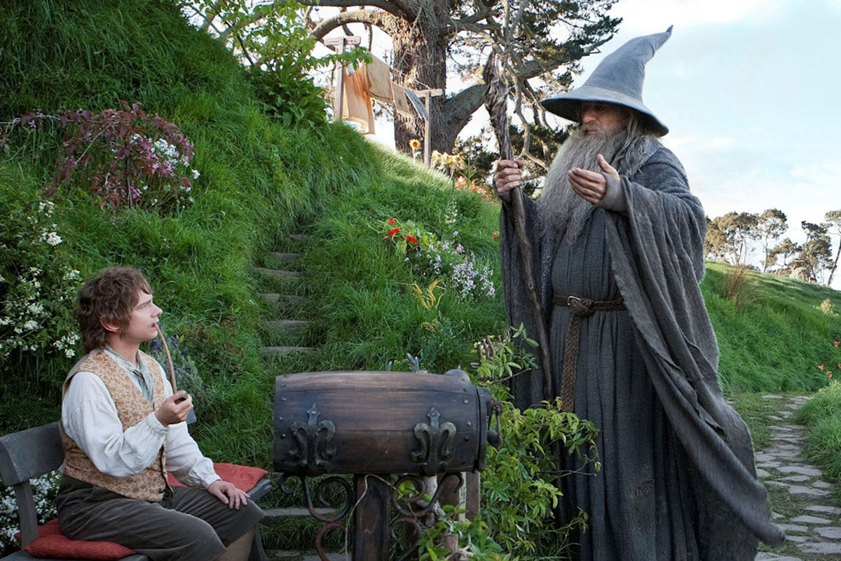 Il Signore Degli Anelli Bilbo E Gandalf