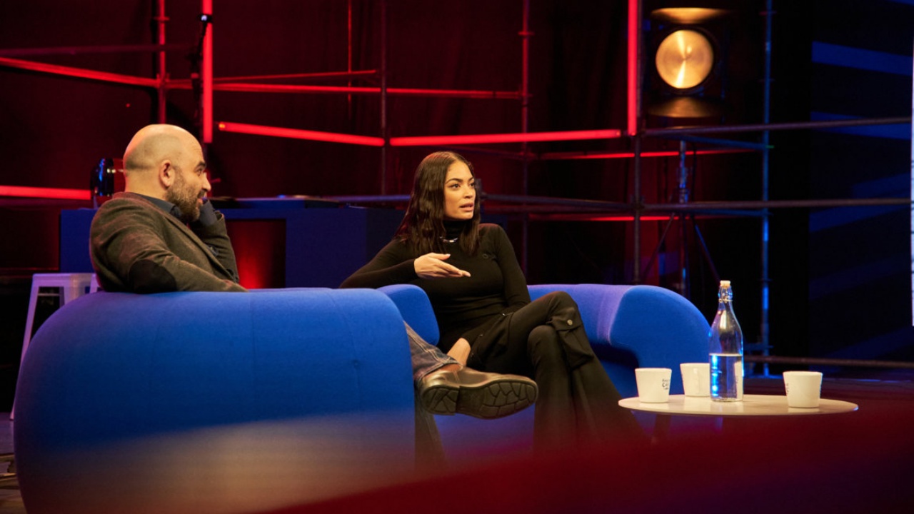 Elodie e Saviano a Basement Café