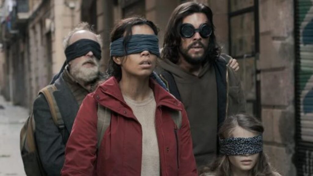 su Netflix l'horror thriller Bird box Barcelona