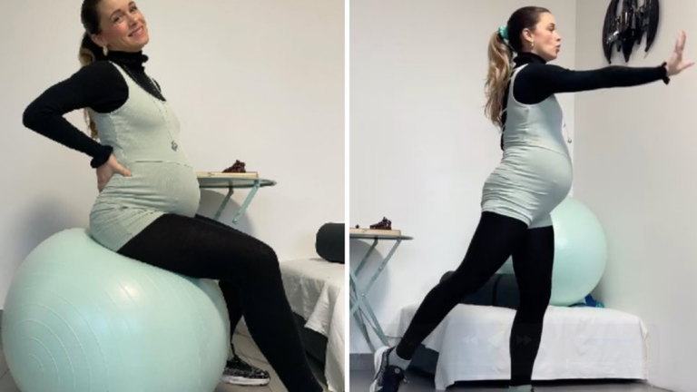 Alice Bellagamba si allena in gravidanza, il pancione non la ferma