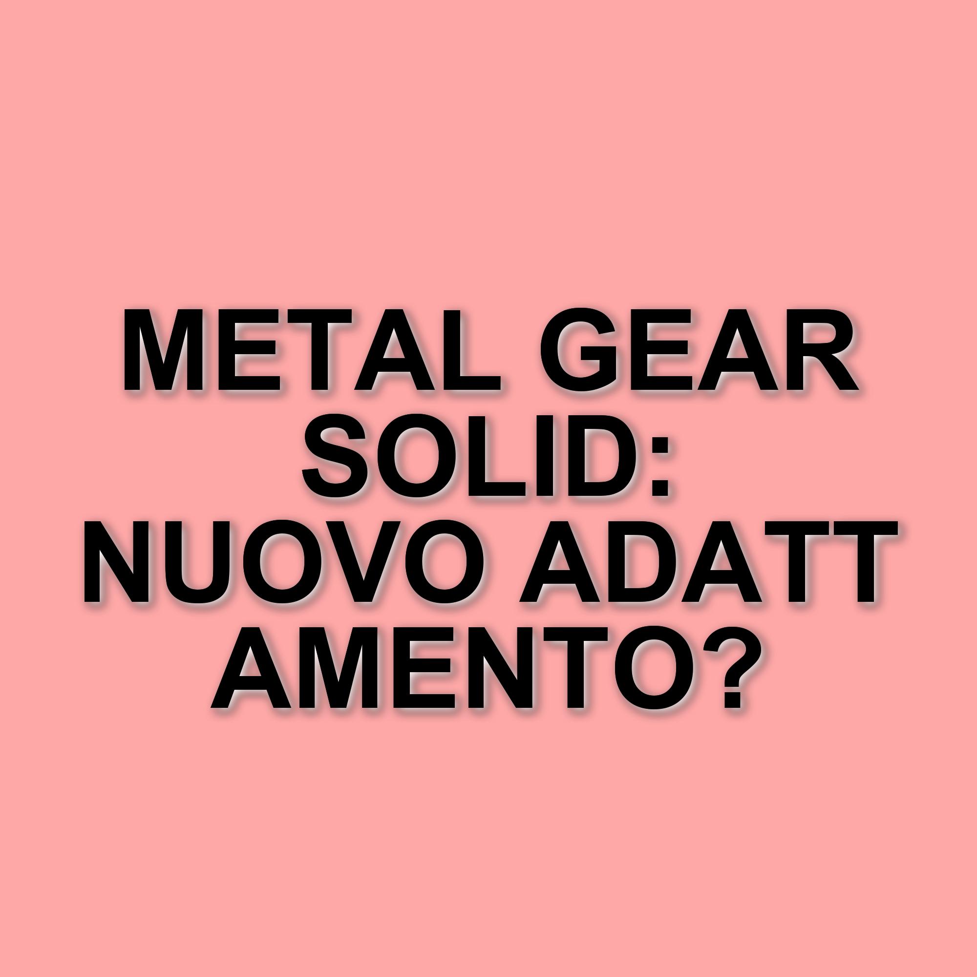 Adi Shankar annuncia il sogno di un adattamento animato di Metal Gear Solid