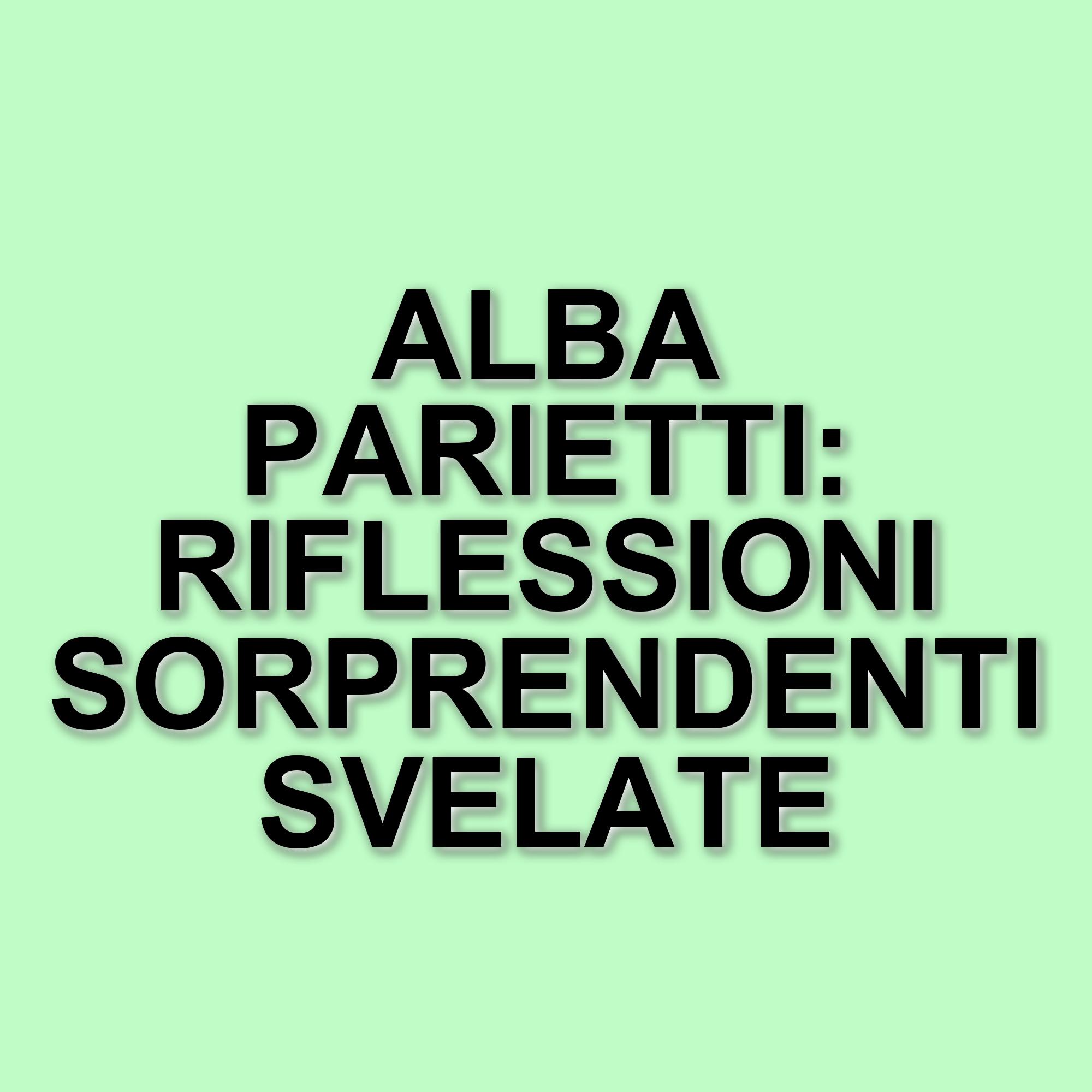 Alba Parietti rivela la sua personalità attraverso il questionario di Proust