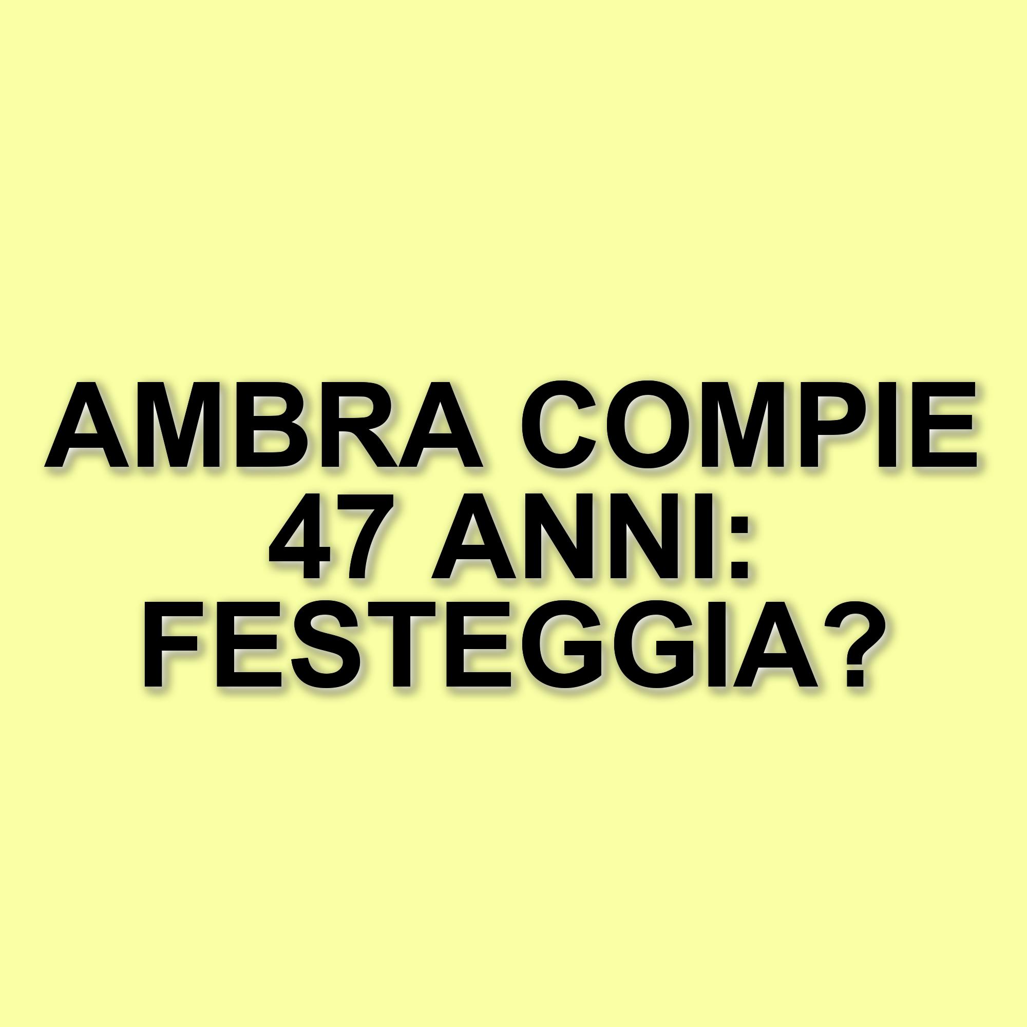 Ambra Angiolini: 47 anni di carriera e trasformazioni nel mondo dello spettacolo
