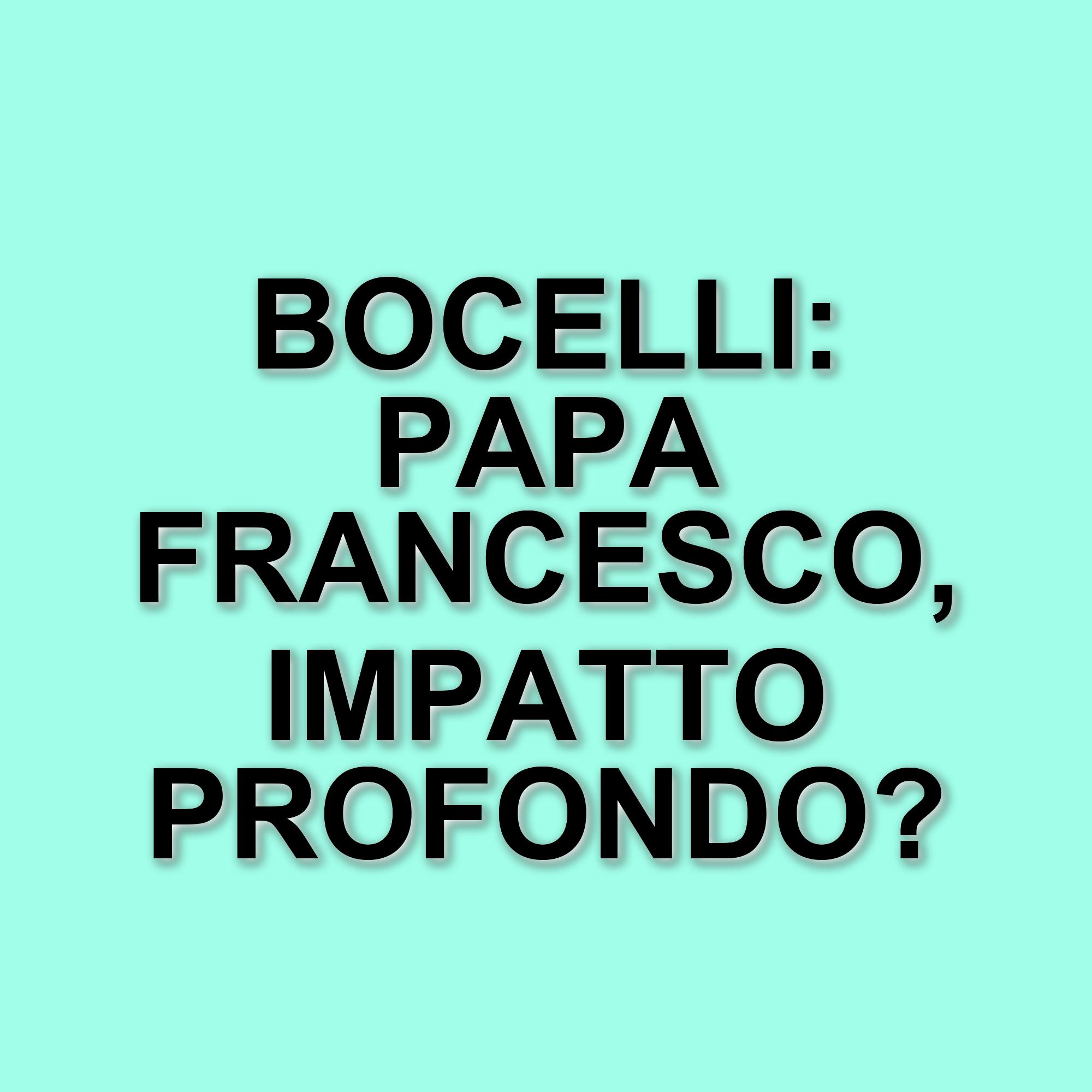 Andrea Bocelli ricorda Papa Francesco: un legame profondo e ispiratore