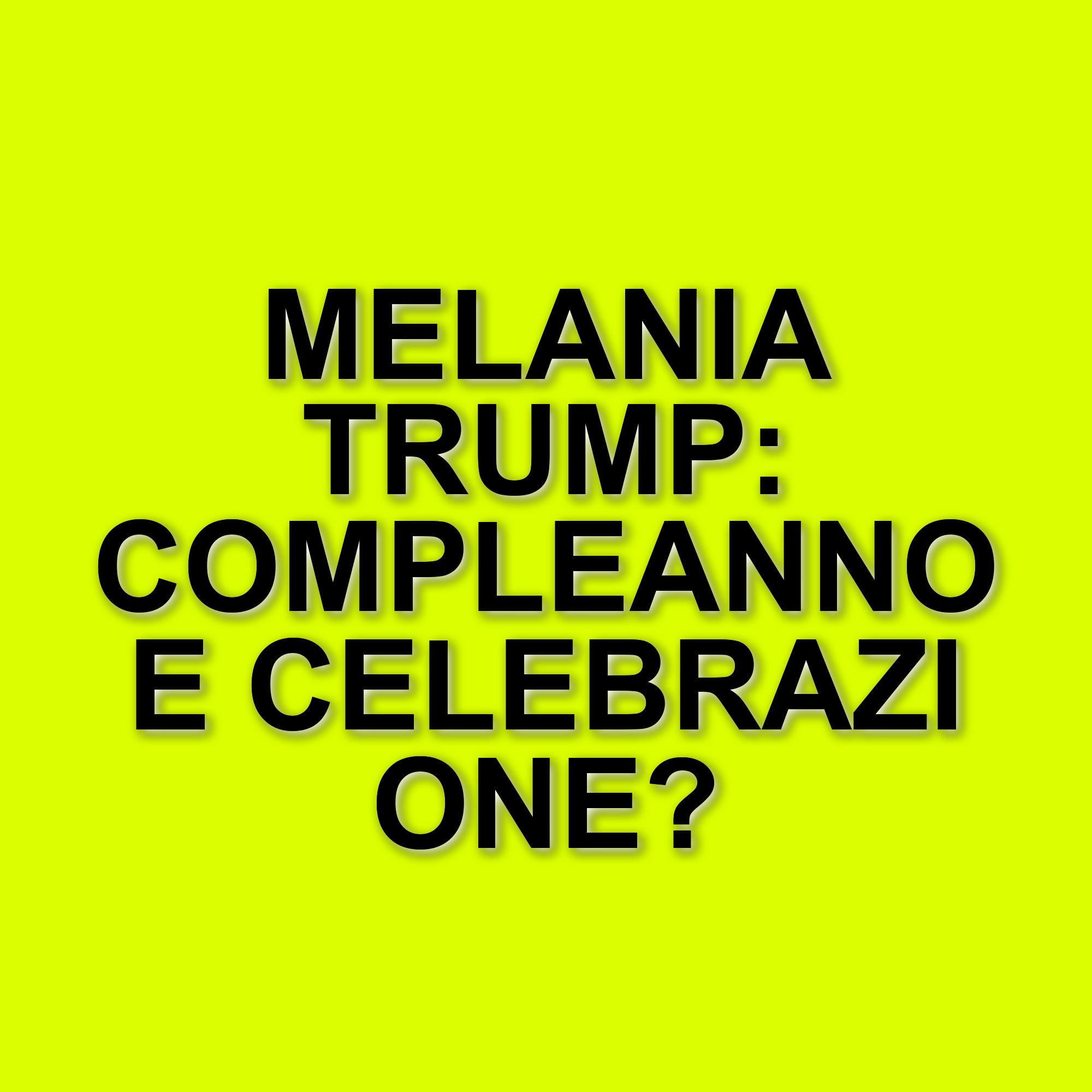 Melania Trump celebra il compleanno in modo sobrio: omaggio a Papa Francesco a Roma