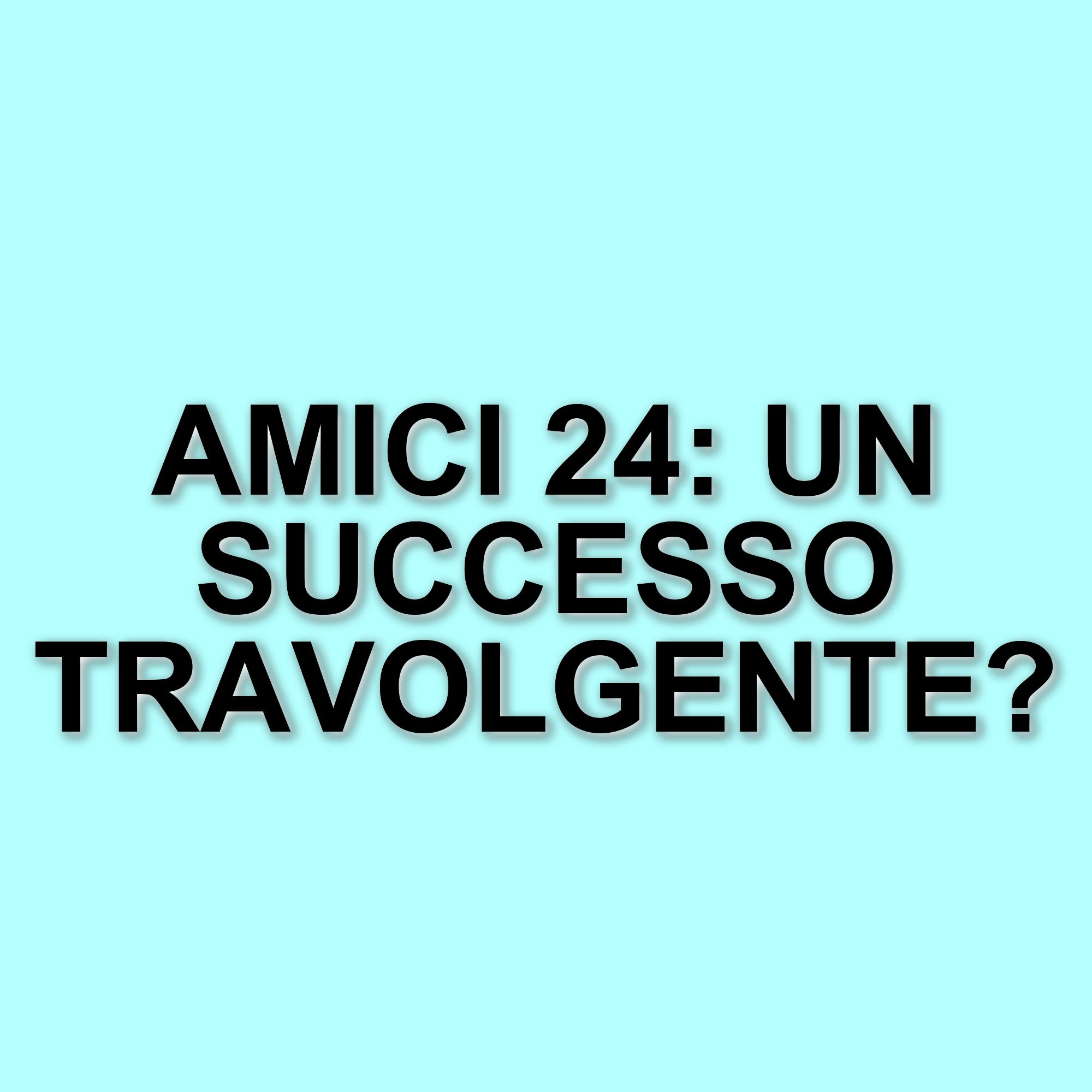 Mediaset mantiene il palinsesto del sabato sera: Amici 24 conquista il pubblico