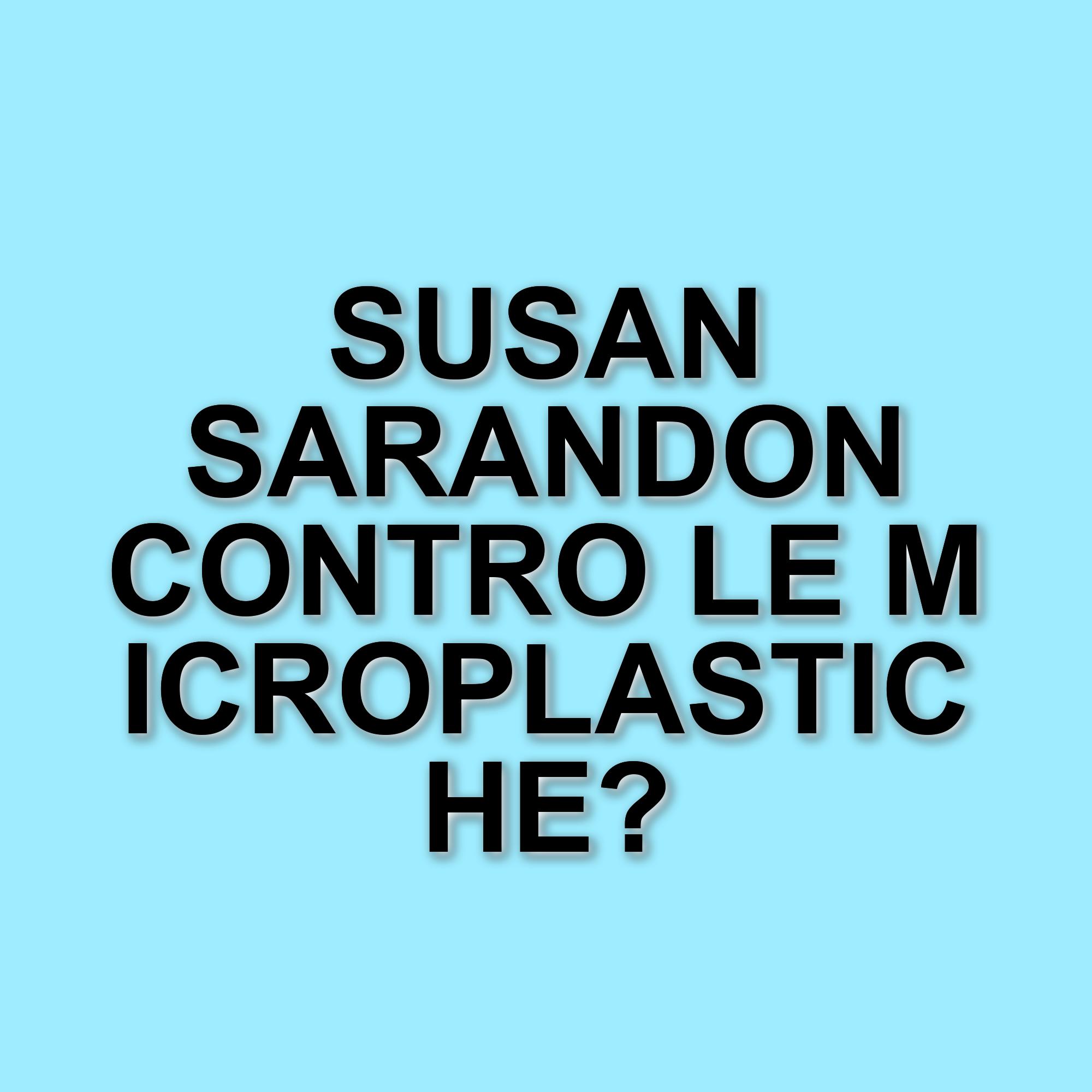 Susan Sarandon a Milano: l'attrice denuncia l'inquinamento da plastica con l'installazione Breathtaking