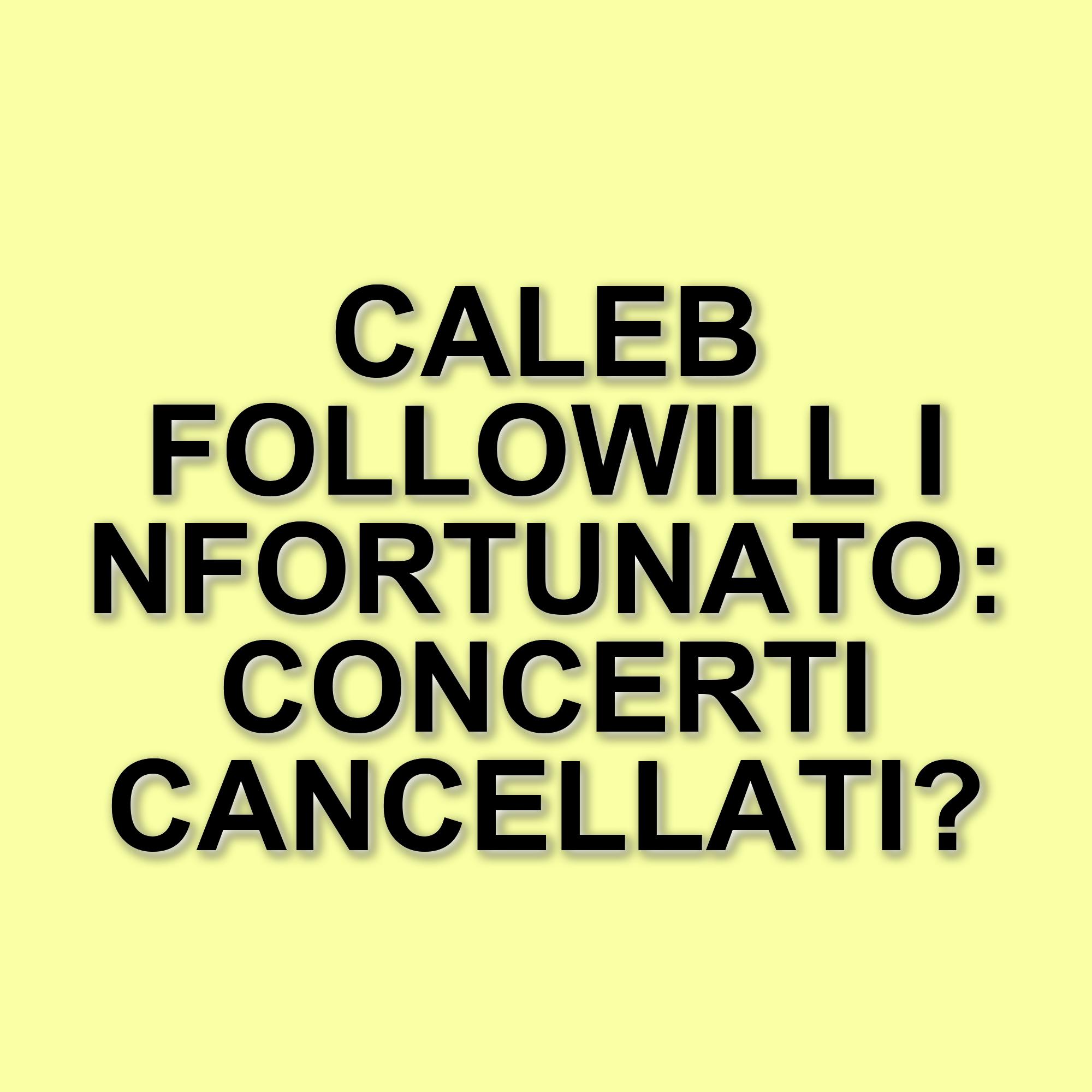 Infortunio per Caleb Followill: i Kings of Leon annullano i concerti estivi in Europa