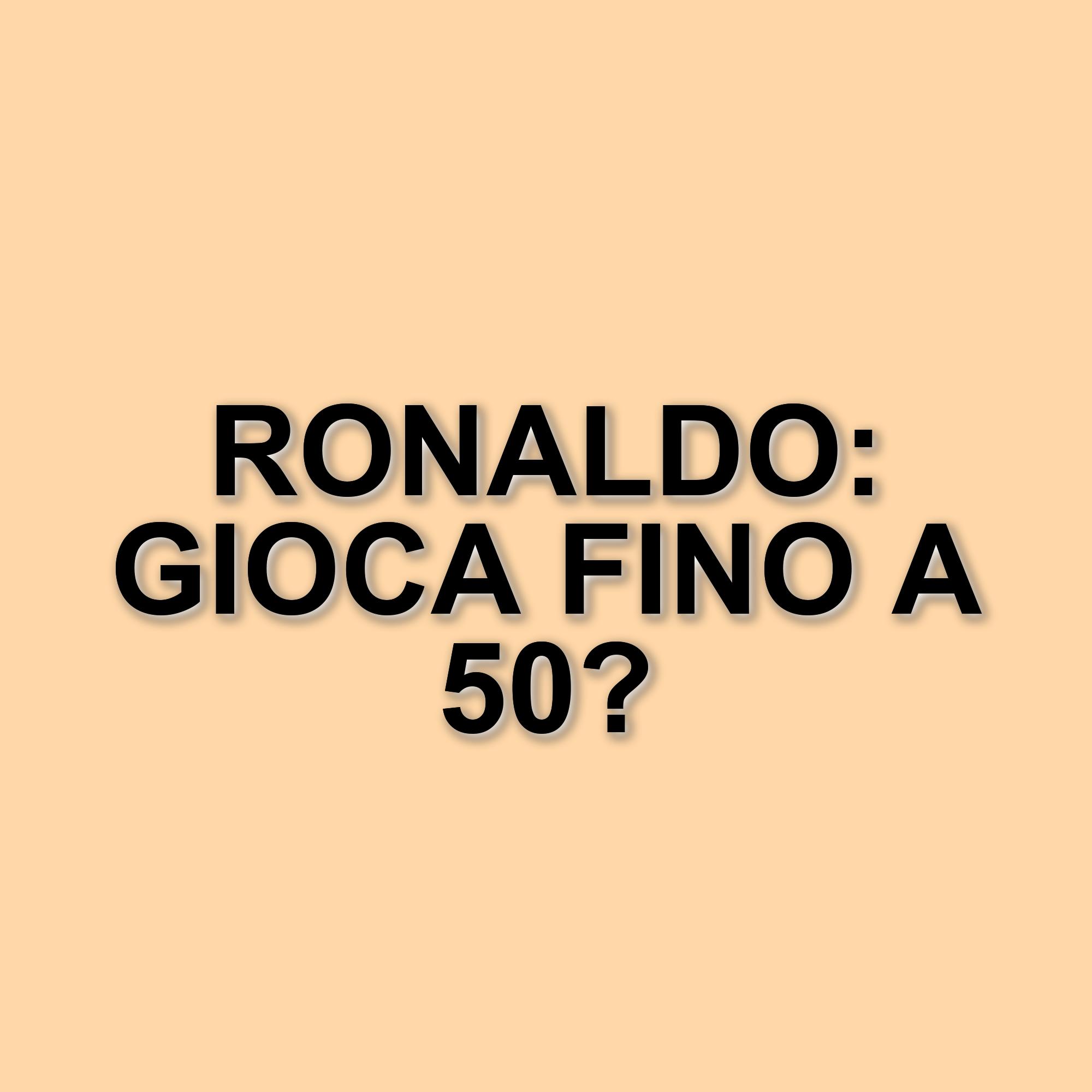 Cristiano Ronaldo: a 40 anni si sente come un trentenne e punta a dieci anni di carriera in più