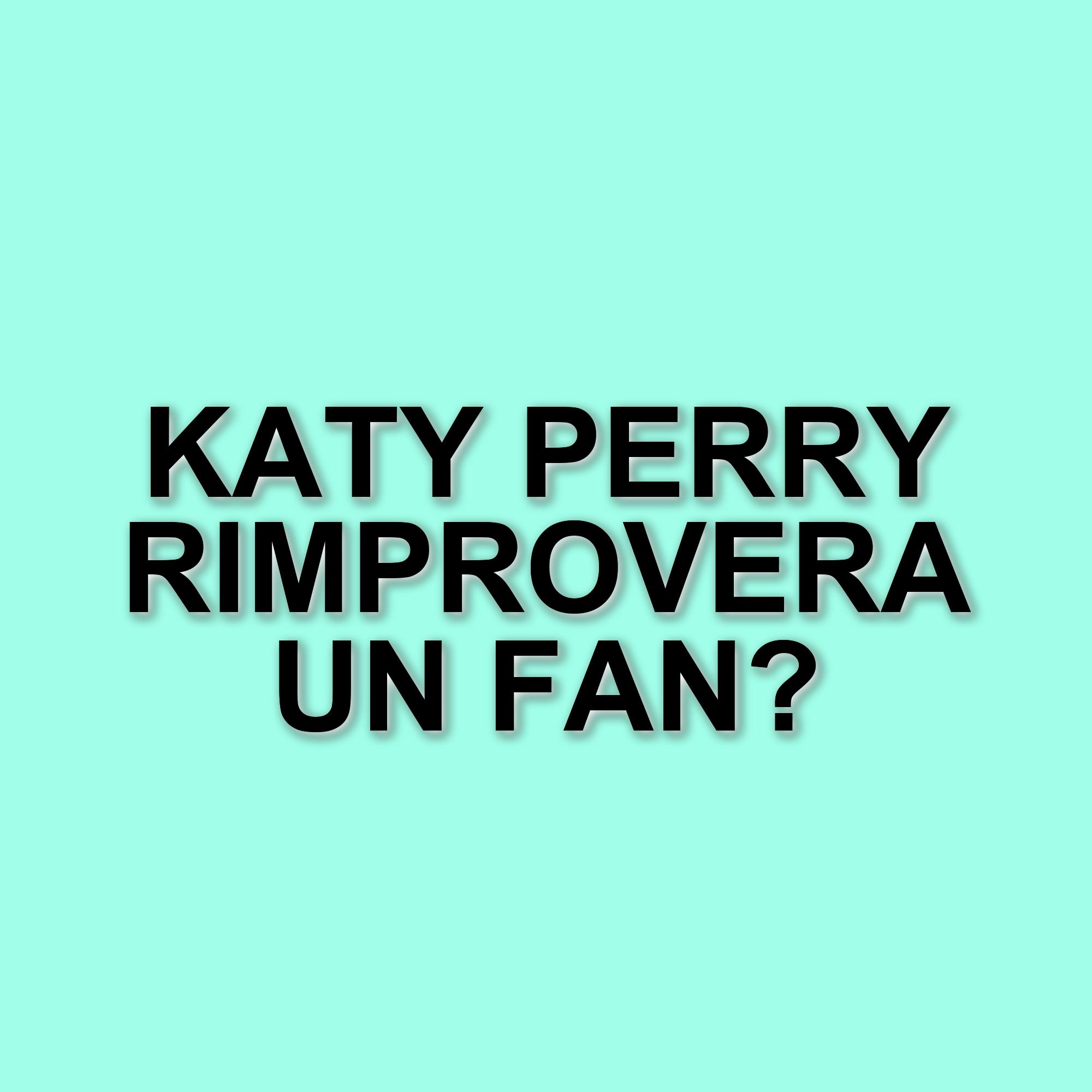 Katy Perry affronta un fan durante il concerto: il curioso episodio in Nevada
