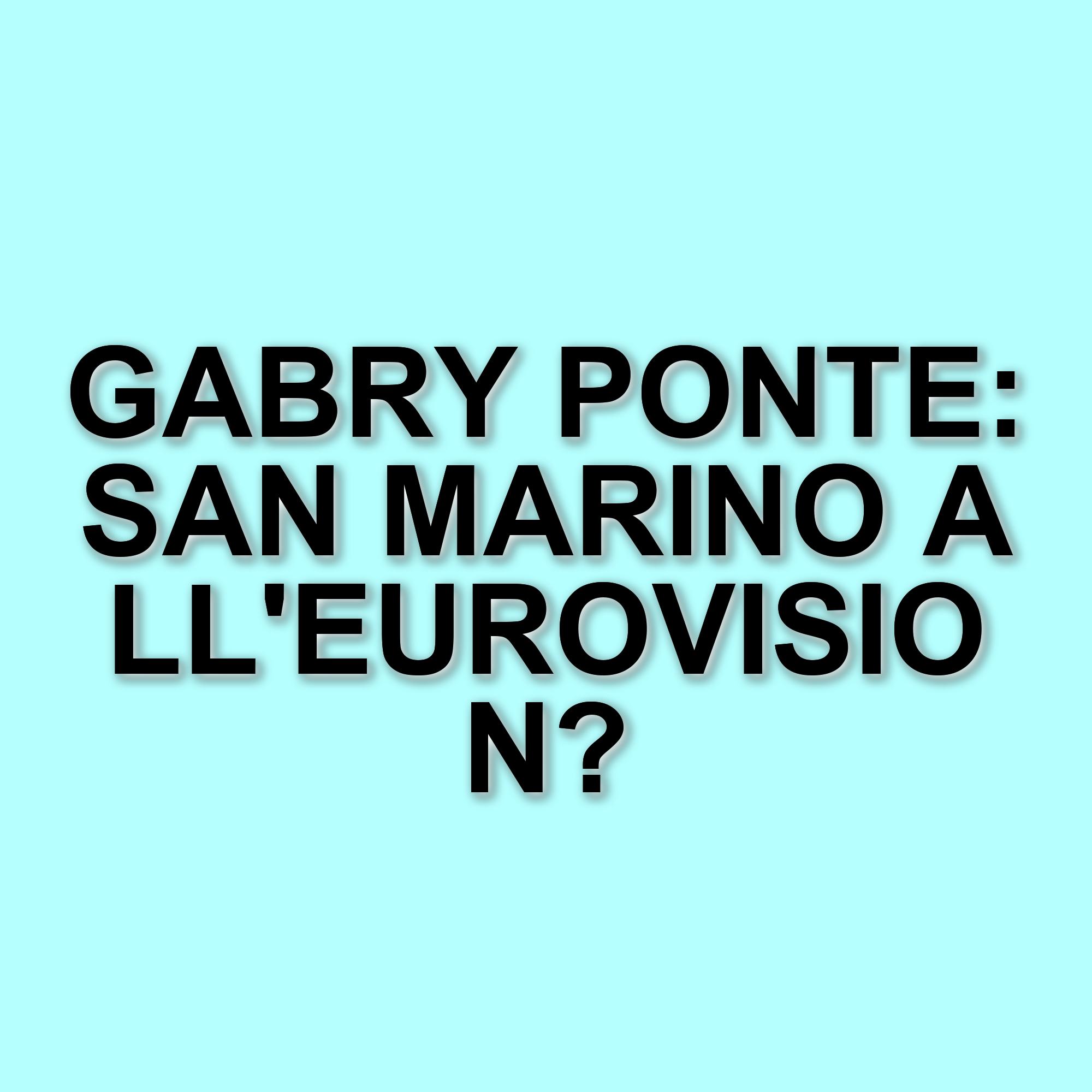 Gabry Ponte rappresenta San Marino all'Eurovision Song Contest 2025 con "Tutta l'Italia"