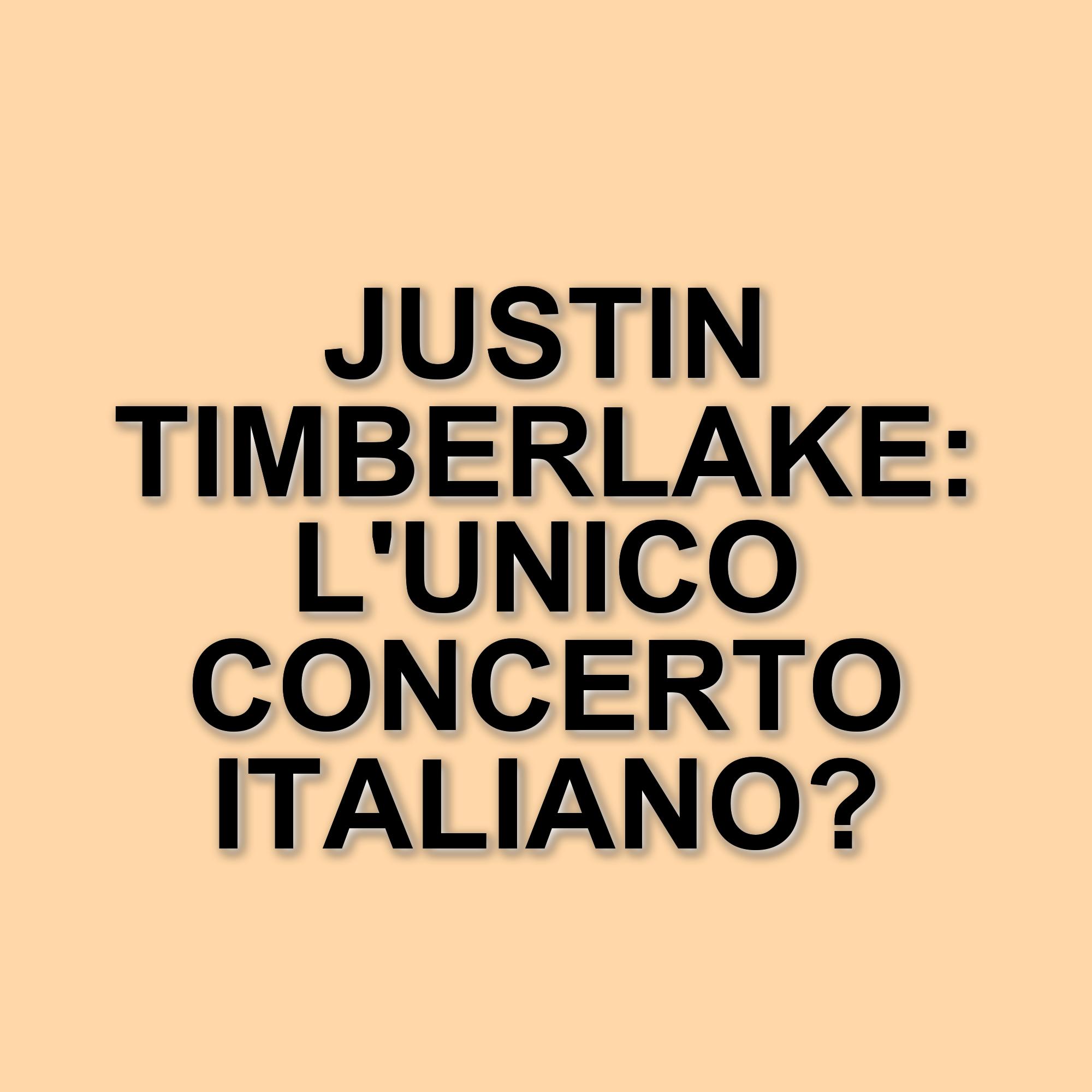 Justin Timberlake in concerto a Milano: l’unica data italiana del “The Forget Tomorrow World Tour”