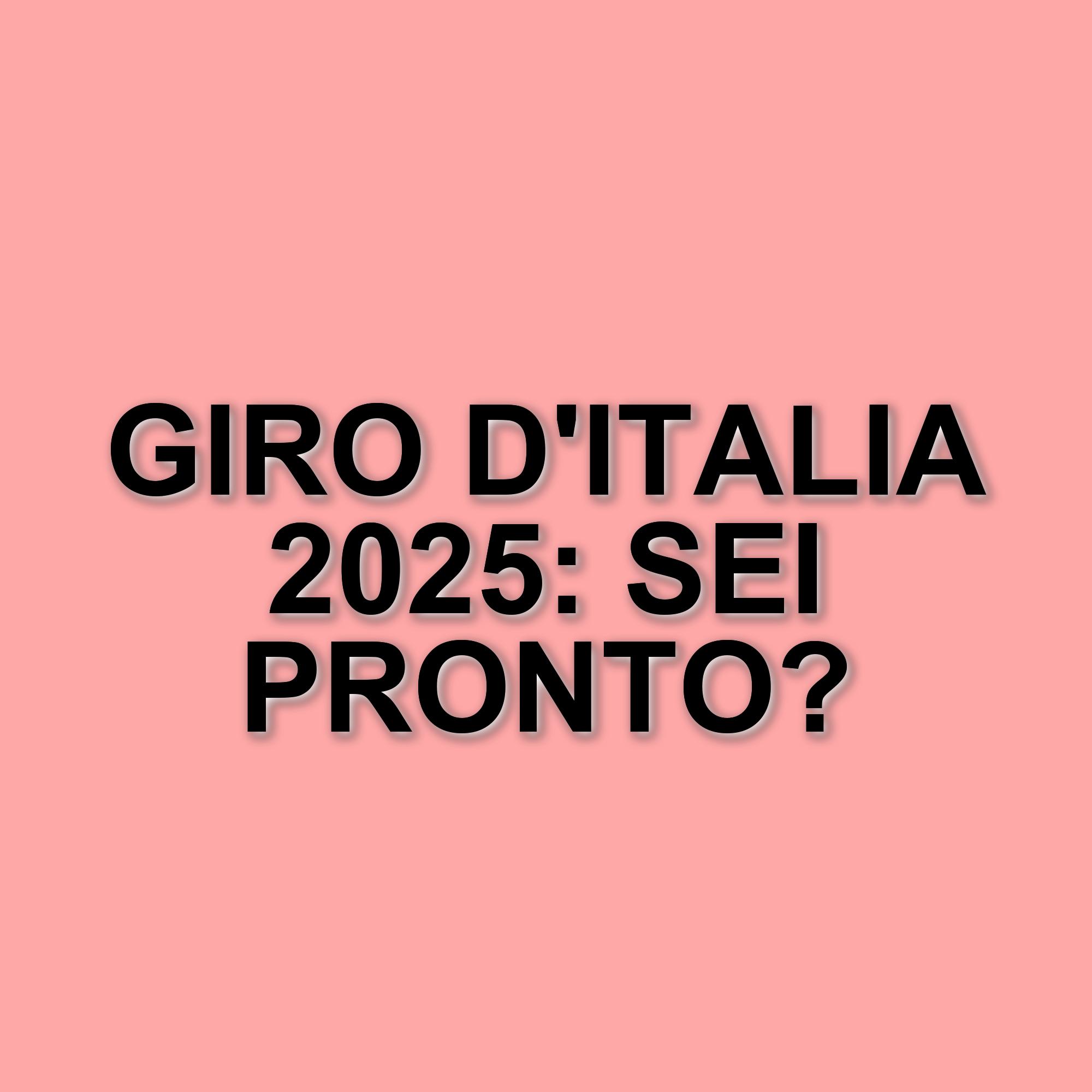 Il Giro d'Italia 2025: La Corsa Rosa in Diretta su Rai e Eurosport