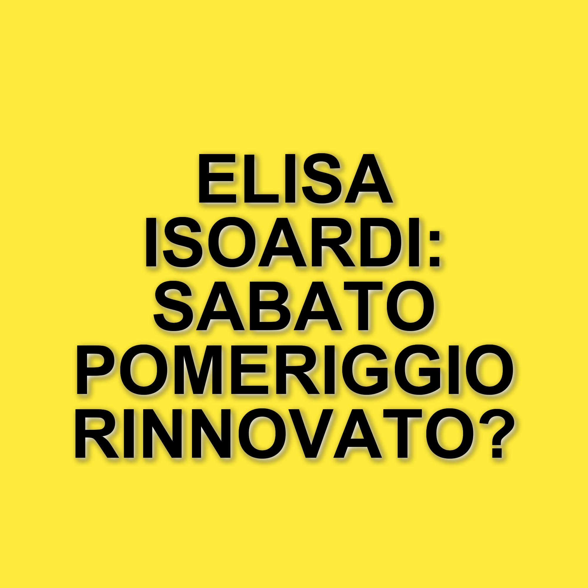 Rai 1: Sabato in Diretta chiude dopo una sola stagione, Elisa Isoardi pronta a prendere il suo posto