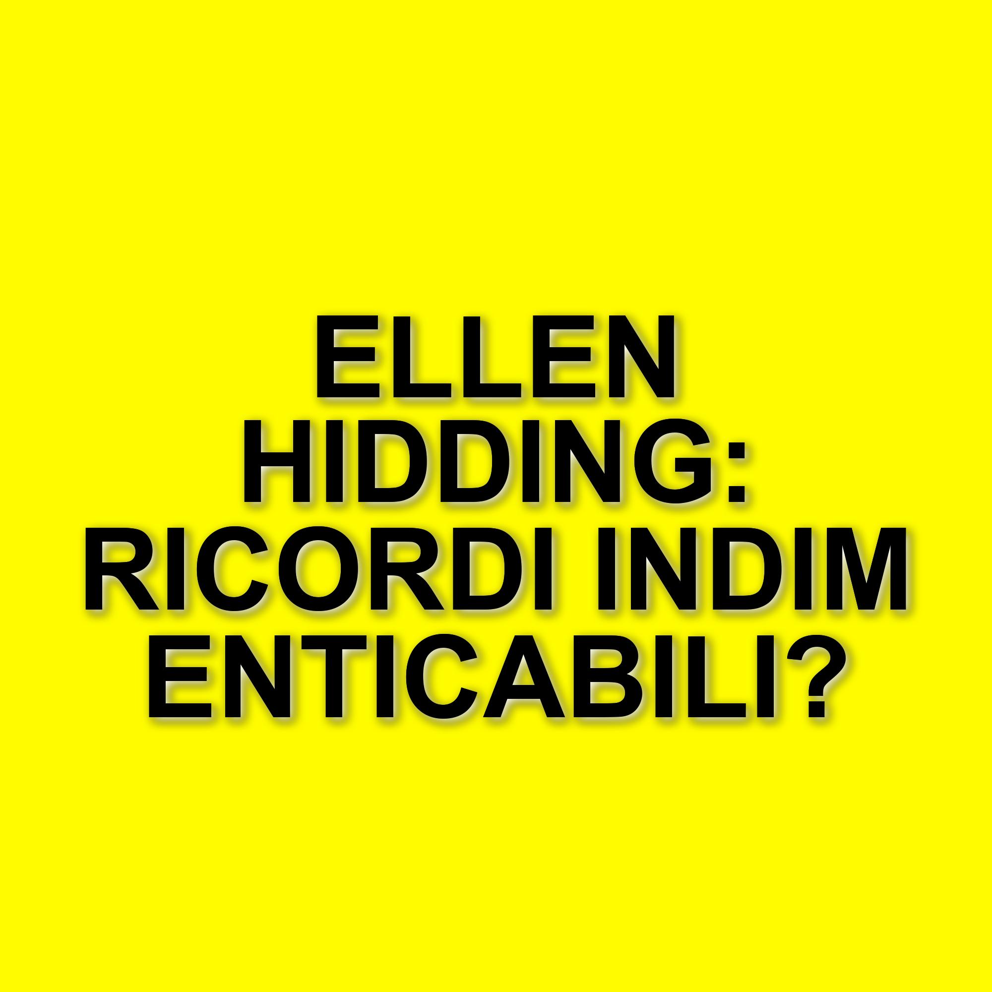 Ellen Hidding: Ricordi e Aneddoti di una Carriera Televisiva in Italia