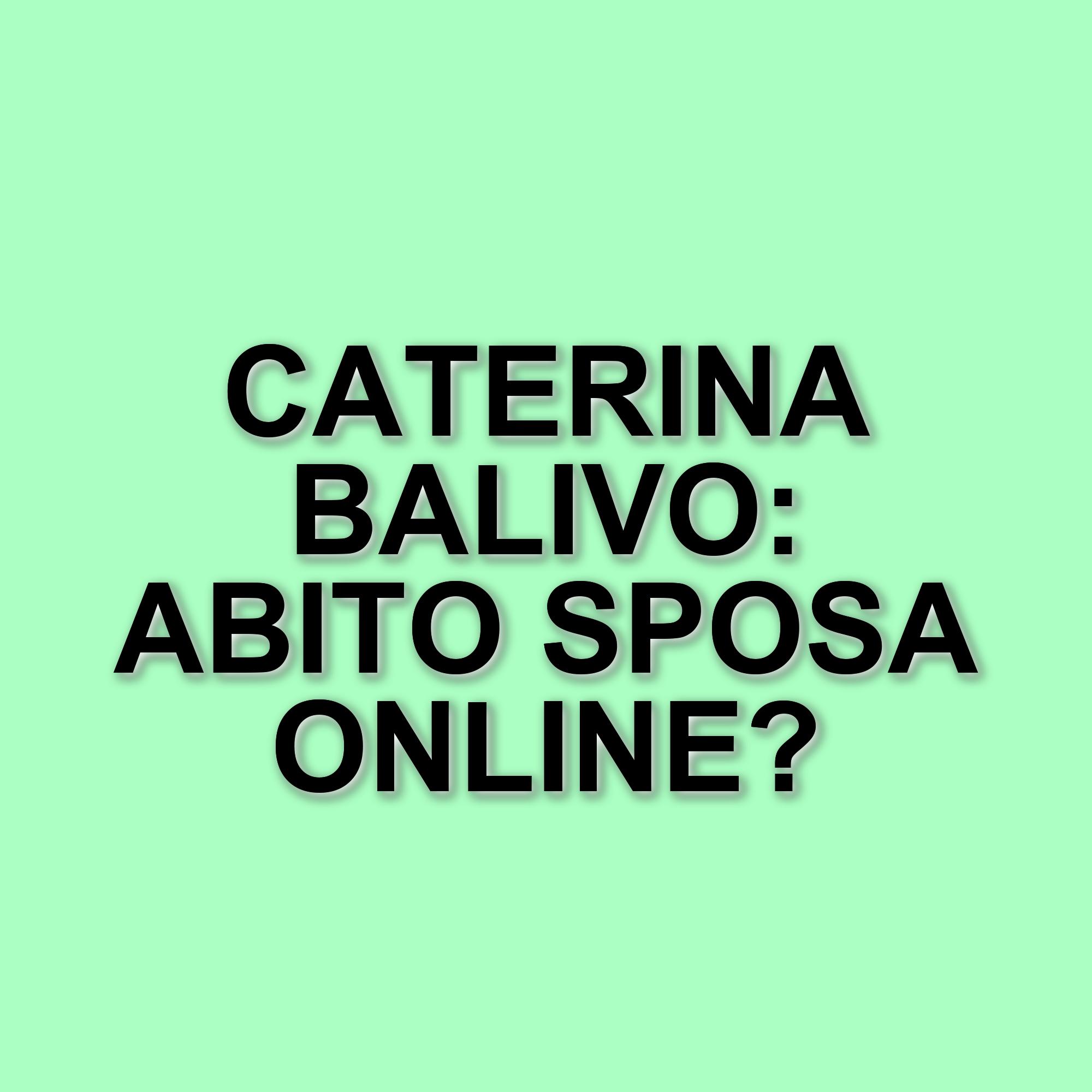 Retroscena sul matrimonio di Caterina Balivo: il vestito da sposa a soli 150 euro