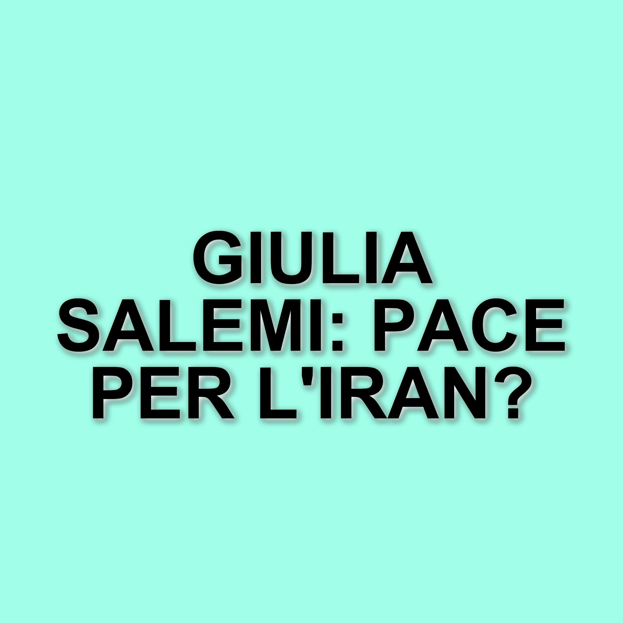 La guerra in Medio Oriente: Giulia Salemi esprime la sua preoccupazione per la famiglia in Iran