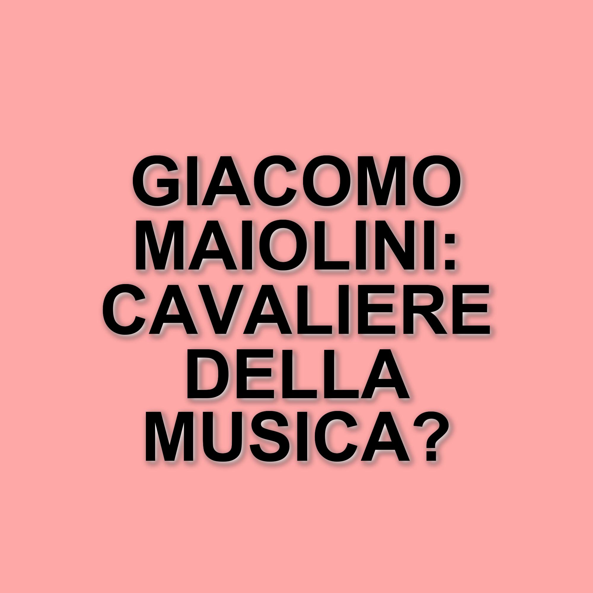 Riconoscimento a Giacomo Maiolini: Cavaliere al Merito della Repubblica Italiana