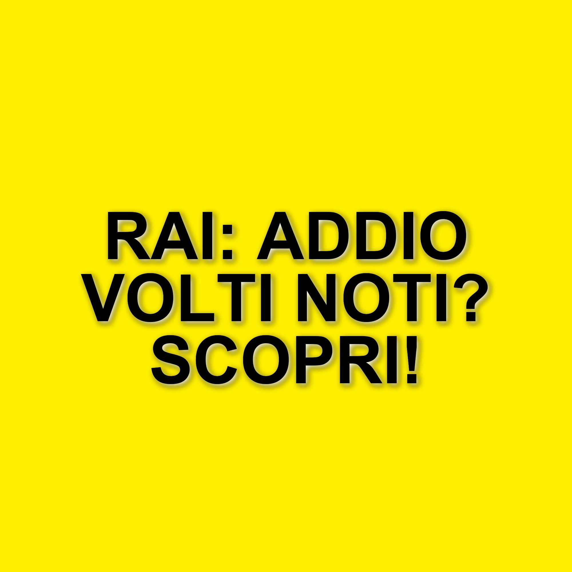 La Rai si rinnova: addii illustri e nuovi format per la stagione 2025-2026
