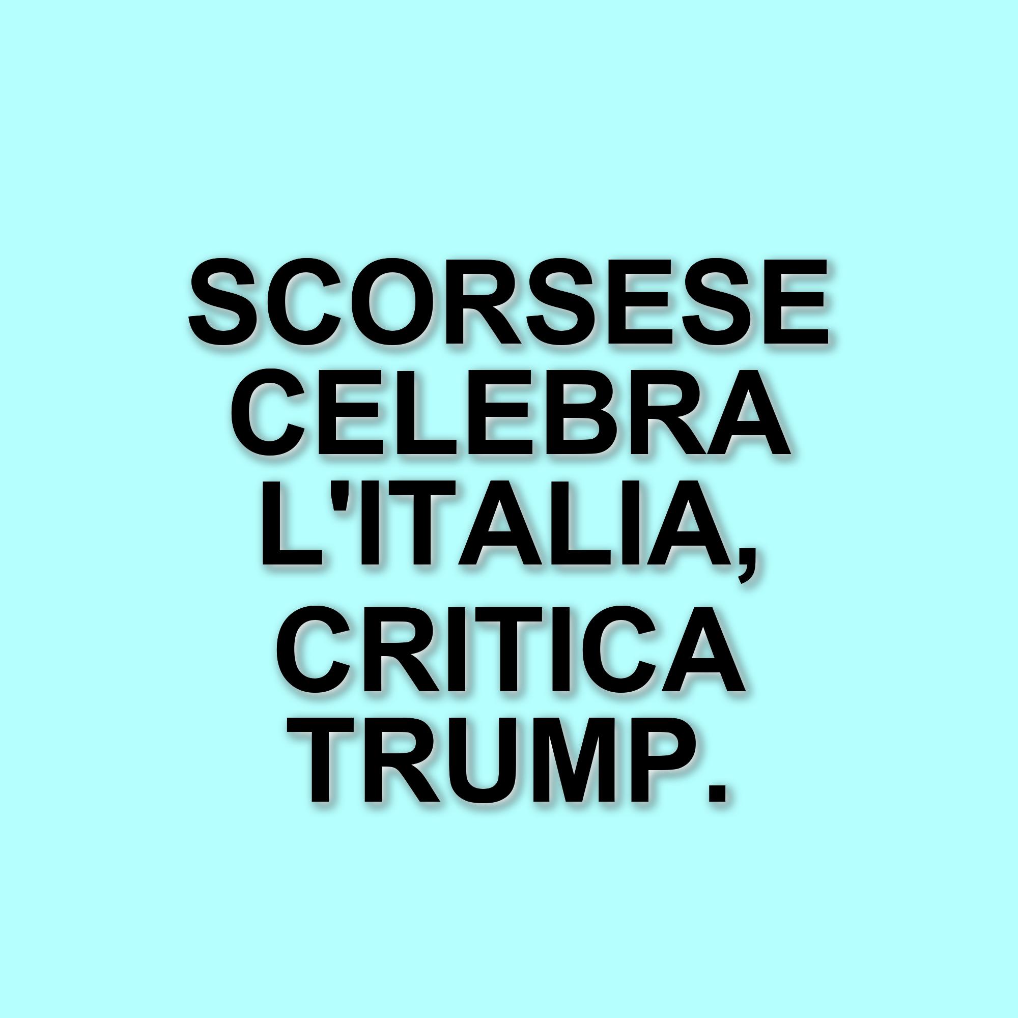 Martin Scorsese celebra le sue origini italiane al Taormina Film Festival