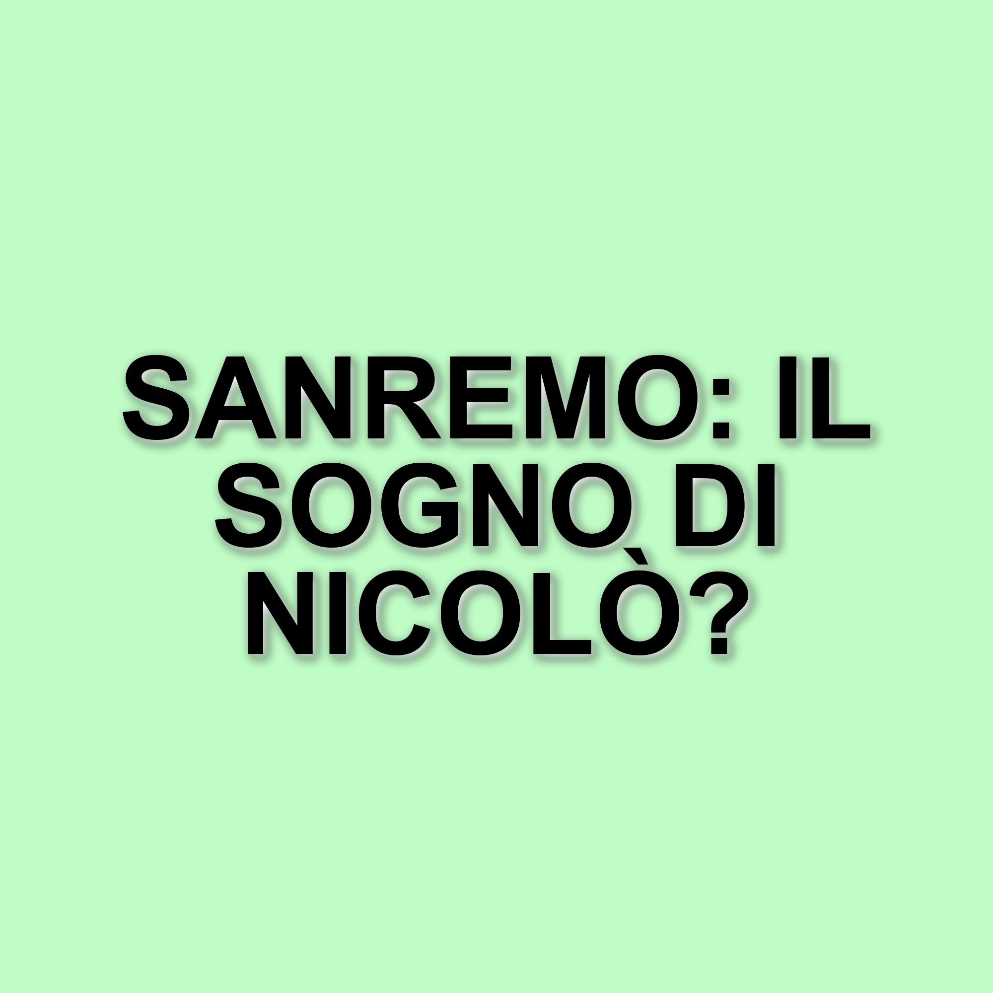 Nicolò Filippucci sogna il Festival di Sanremo dopo l'esperienza ad Amici 24