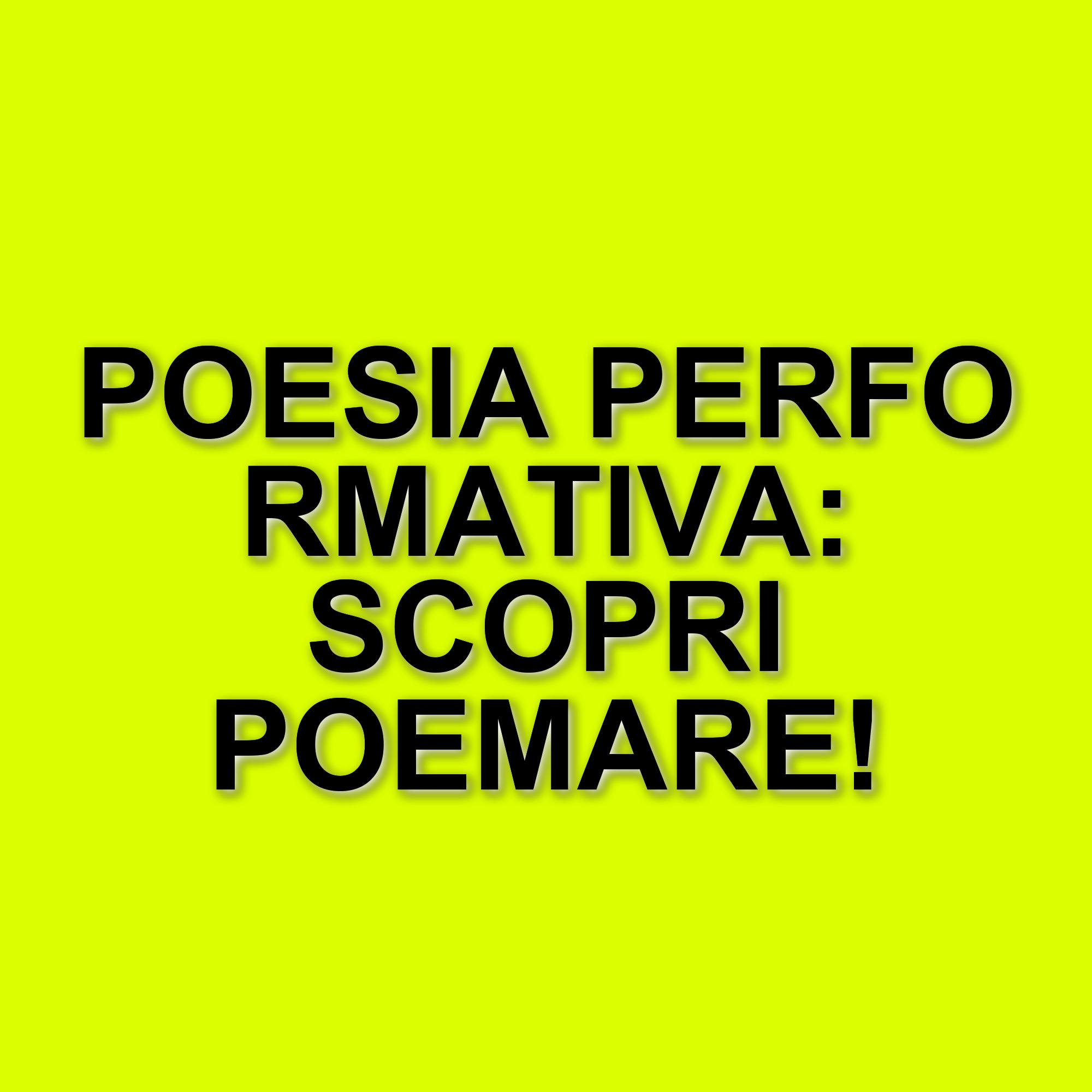 La poesia performativa: Gennaro Madera e la ricerca di un'identità artistica
