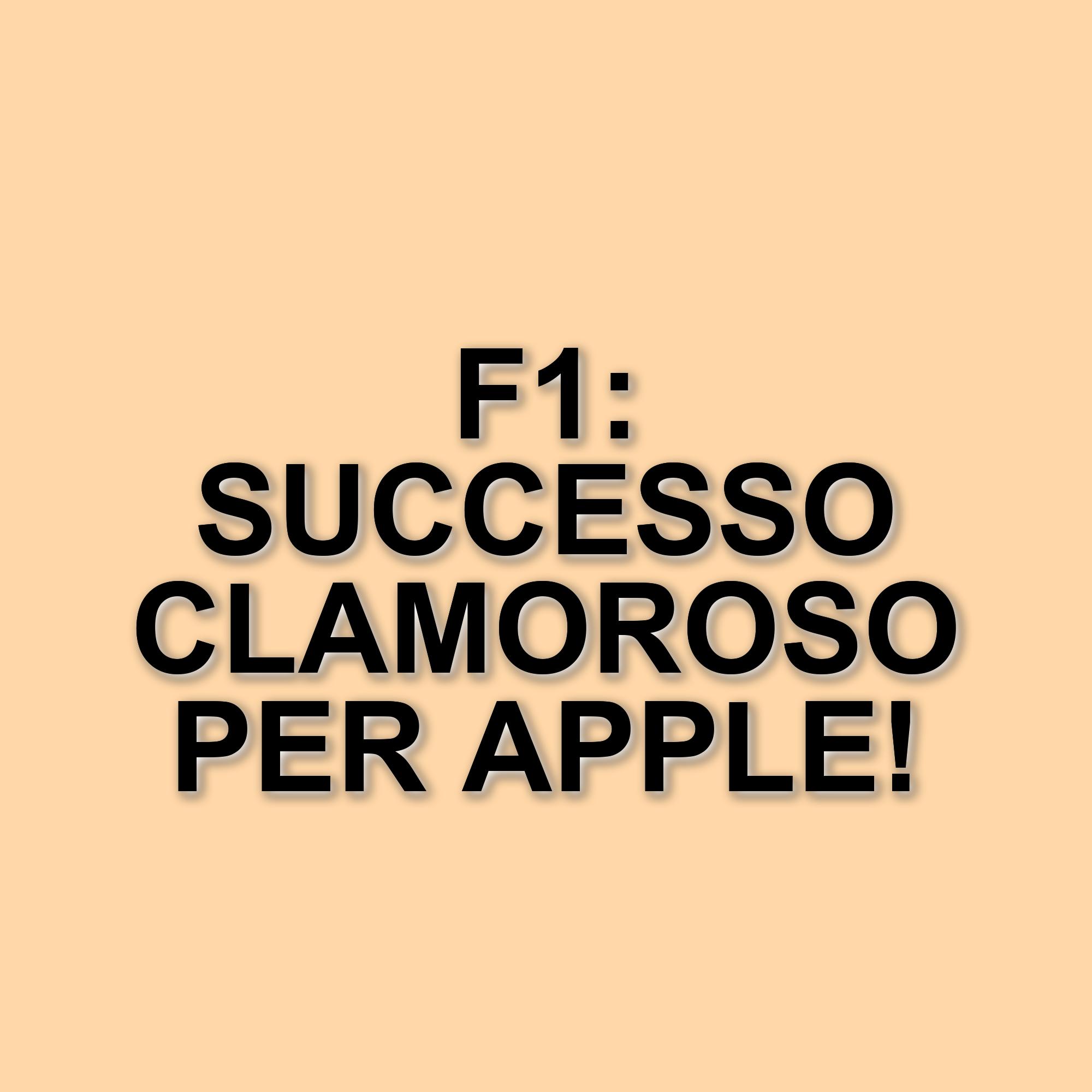 F1: Il successo al botteghino segna una nuova era per Apple nel cinema